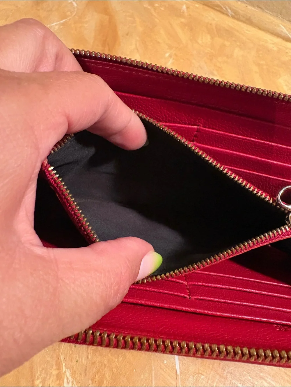 See By Chloe Red zip-around wallet